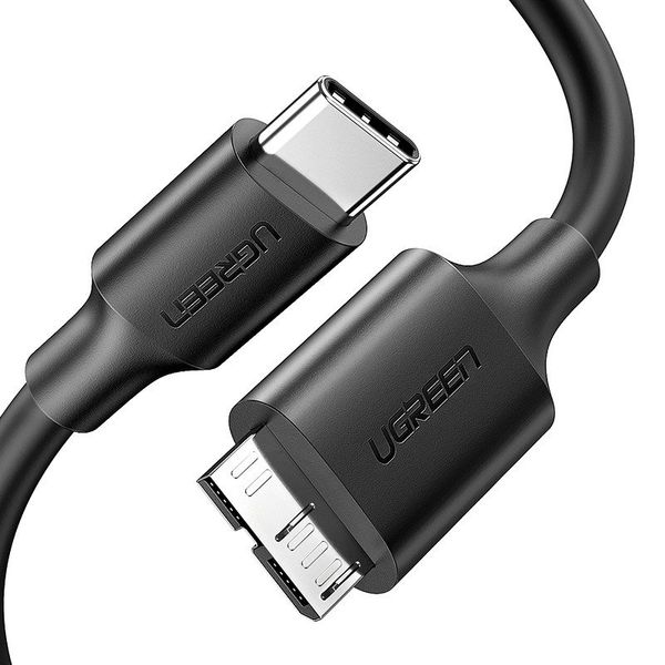 Kabel Micro-B USB 3.0 - USB-C UGREEN  US312 1m (czarny) zdjęcie 1