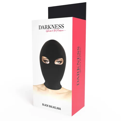 darkness mask czarna spandex - anatomiczna maska z otworem na usta na Arena.pl