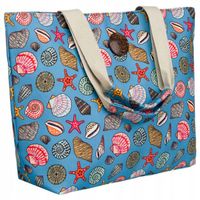 Torba Plażowa Duża Zapinana Na Zamek Torebka Shopper z Podszewką Piknik XXL