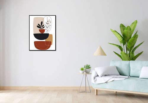 Plakat 60x80cm Botaniczna Abstrakcja na Arena.pl