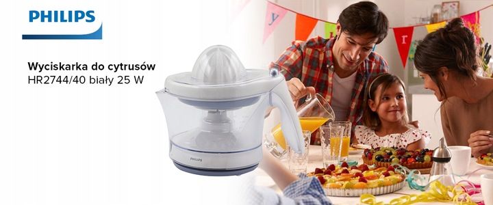 Wyciskarka do cytrusów Philips HR2744/40 0,6l 25W zdjęcie 6