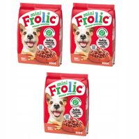 Frolic Mini XS/S sucha karma dla PSA z Wołowiną 3x800g