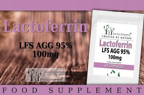 LAKTOFERYNA LACTOFERRIN 95% 60 kaps PERFEKCYJNA JAKOŚĆ na Arena.pl