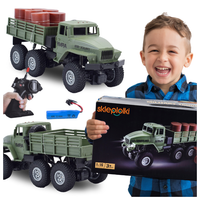 WOJSKOWY DUŻY SAMOCHÓD URAL MODEL NA PILOT ZDALNIE STEROWANY ŚWIECI DŹWIĘK