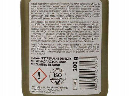 K2 MASNER POLERKA + 3X GĄBKI M14 +LUSTER Q1 Q3 Q5 na Arena.pl