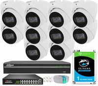 Zestaw Monitoringu 5Mpx Dahua 10x Kamera IPC-HDW1530T-0280B-S6 Aplikacja