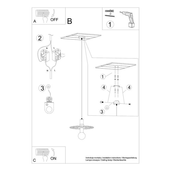 Lampa wisząca SIRKEL 30 czarny zdjęcie 4