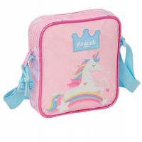 Torebka na ramię dla dziewczynki z paskiem różowa Jednorożec unicorn