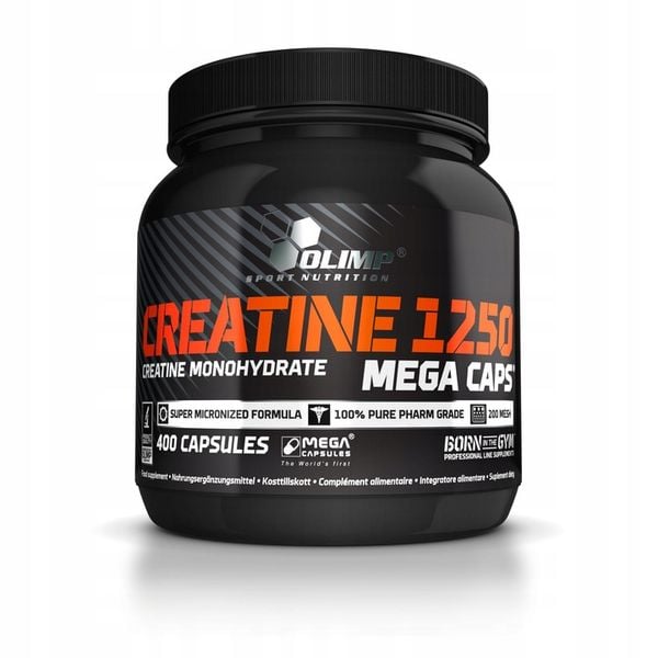 Kreatyna Creatine 1250 Monohydrate MEGA CAPS OLIMP 400szt zdjęcie 1