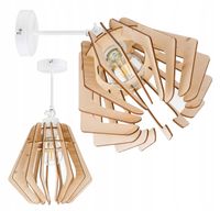 Lampa kinkiet E27 ścienny ruch loft Drewno na E27