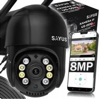 OBROTOWA KAMERA ZEWNĘTRZNA 8MP IP WiFi 4K ULTRA HD ZOOM DETEKCJA RUCHU 8MPx