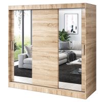 Szafa Przesuwna 200cm SOFIA Sonoma Garderoba RÓŻNE KONFIGURACJE