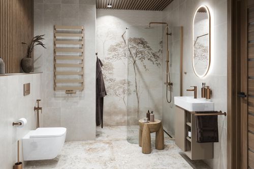 Ness szafka wisząca 57 cm podumywalkowa lakierowana, czarny soft na Arena.pl