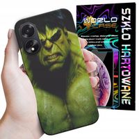 ETUI DO OPPO A38 4G - HULK AVENGERS SPIDERMAN MARVEL + SZKŁO