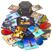 WYSOKIE PUDEŁKO NIESPODZIANKA - CZARNY EXPLOSION BOX