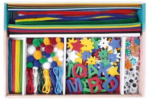 Zestaw rękodzieło 400 elementów niebieski na Arena.pl