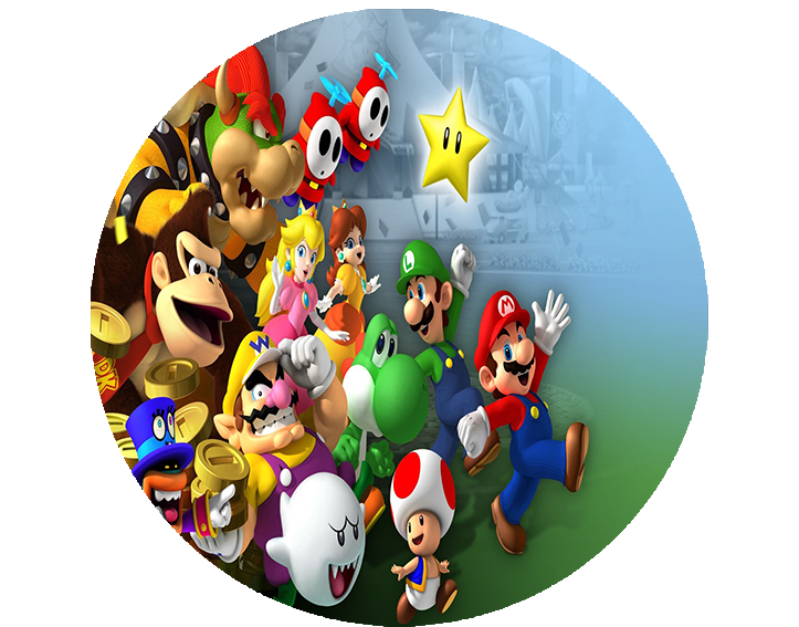 Opłatek na tort Mario Bros zdjęcie 1