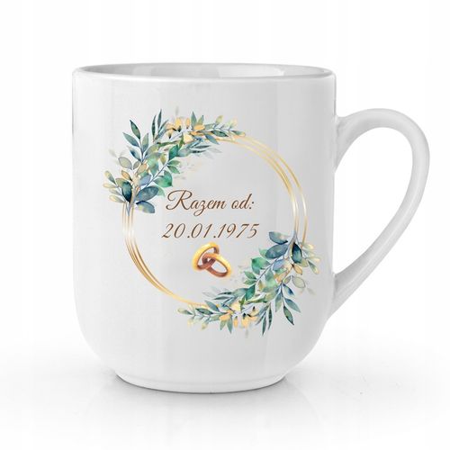 Prezent na Rocznicę Ślubu 50 40 25 Zestaw Kubków Dwa Kubki z Imionami na Arena.pl