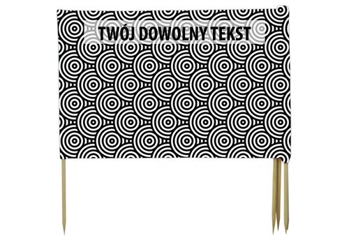 PARAWAN PLAŻOWY Czarno-białe koła z indywidualnym  napisem 4 PANELE 19.4 na Arena.pl