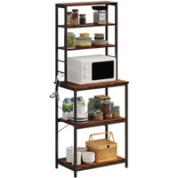 Wielofunkcyjny regał szafka kuchenna vintage brąz loft