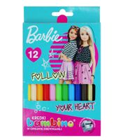 kredki w oprawie drewnianej 12 kolorów barbie bambino