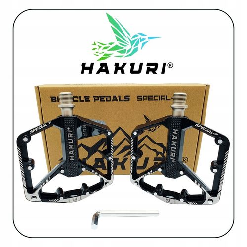 Pedały PLATFORMOWE ALUMINIOWE 3 ŁOŻYSKA Maszynowe Lekkie DH ENDURO MTB na Arena.pl