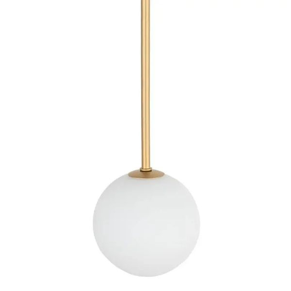 Wisząca lampa Kier 10308 szklana kula ball biała złota zdjęcie 1
