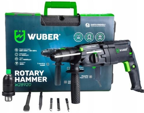 MŁOTOWIERTARKA UDAROWA 4000BPM 4J WIERTARKA 2500W 230V SDS+SAMOZACISK na Arena.pl