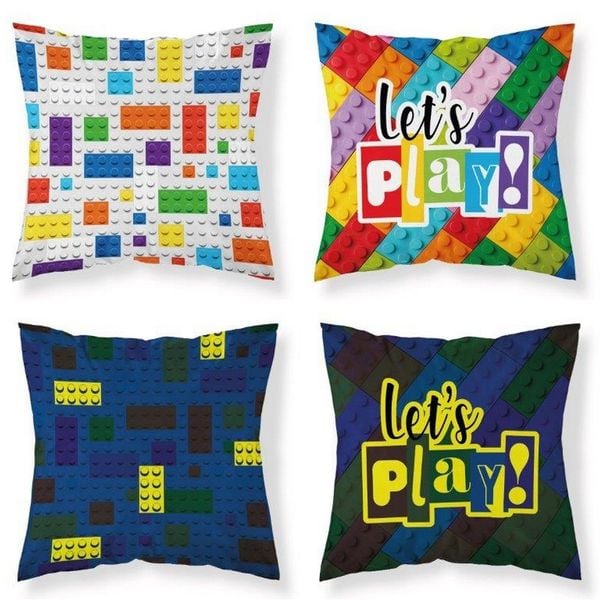 Świecąca poszewka 40x40cm - LEGO FLUO zdjęcie 1