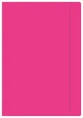 Teczka Fluo A4 Z Gumką, Różowa