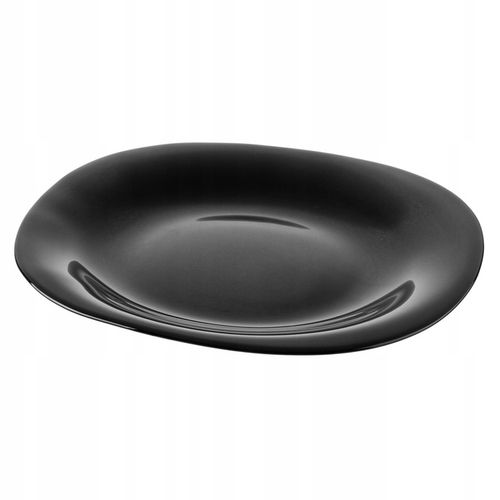 TALERZ DESEROWY 21,5 cm CZARNY TALERZE ZESTAW TALERZY NA CIASTO 6 szt na Arena.pl