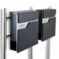 16782 Skrzynka Pocztowa Podwójna na Stojaku Post 2 szt zestaw duża