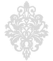 Z16 Zawieszka AŻUR ozdoba dekoracja GLAMUR biała