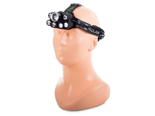 Latarka czołowa bailong cree xm-l t6 7 x led uv na Arena.pl