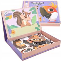 Magnetyczna układanka Afrykańskie zwierzęta dla dzieci Magnetic Book Puzzle