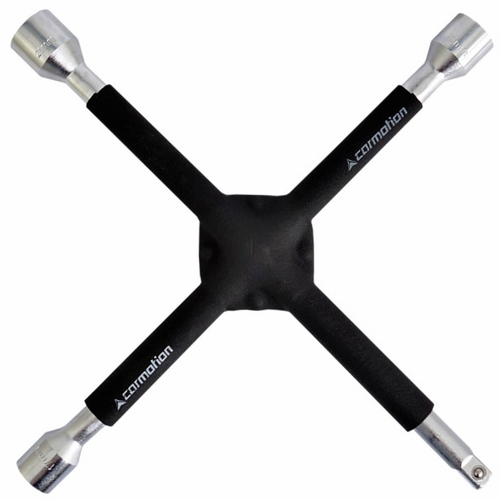 PODNOŚNIK LEWAREK TRAPEZOWY KLUCZ KRZYŻAKOWY DO ZMIANY KÓŁ 17 19 21 TORBA na Arena.pl