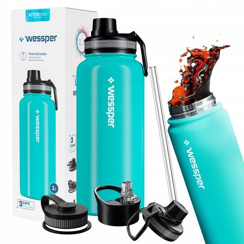 Kubek termiczny dla dzieci do szkoły termos na herbatę wymienne ustniki 1l na Arena.pl