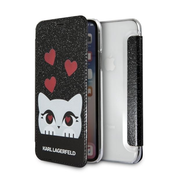 Etui Karl Lagerfeld do iPhone XS, iPhone X, Czarny zdjęcie 1