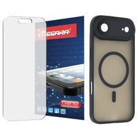 szkło hybrydowe do iphone 17 air + magsafe etui czarne tpu