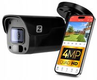 Kamera Zewnętrzna IP PoE 4MPx 30m IR 3.6mm + AUDIO IP66 CZARNA