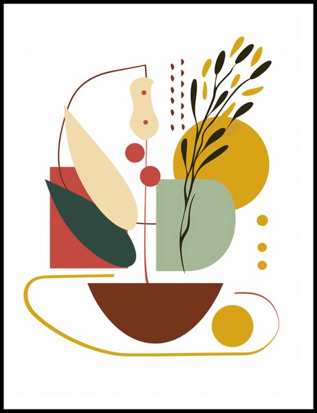 Plakat 75x100cm Harmonia Natury Martwej zdjęcie 3