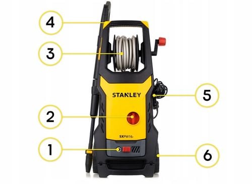 MYJKA CIŚNIENIOWA 190BAR STANLEY SILNIK INDUKCYJNY ALU POMPA + AKCESORIA na Arena.pl