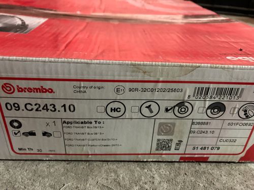TARCZA HAM PRZOD 308X33 V BREMBO na Arena.pl