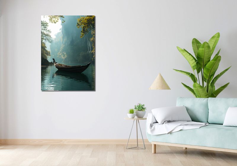 Obraz 70x100cm Samotność na Tafli zdjęcie 2