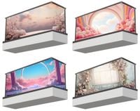 Osłona balkonowa mata ozdobna na balkon na wymiar PODIUM SCENA RÓŻNE WZORY