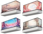 Osłona balkonowa mata ozdobna na balkon na wymiar PODIUM SCENA RÓŻNE WZORY