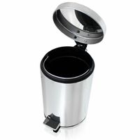 18136 Kosz stalowy na śmieci łazienkowy kuchenny mały ze stali nierdze