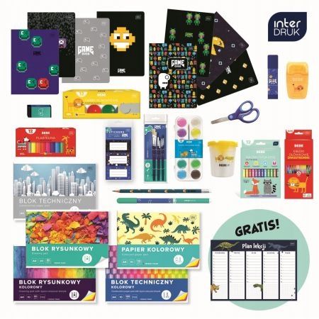 Wyprawka szkolna dla chłopca Szkoła podstawowa Klasy 1-3 Interdruk zdjęcie 1