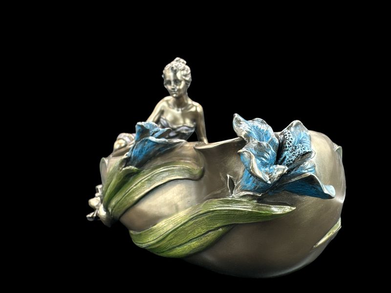 SECESYJNA WAZA Z SIEDZĄCĄ LADY VERONESE AN10023V4 zdjęcie 7