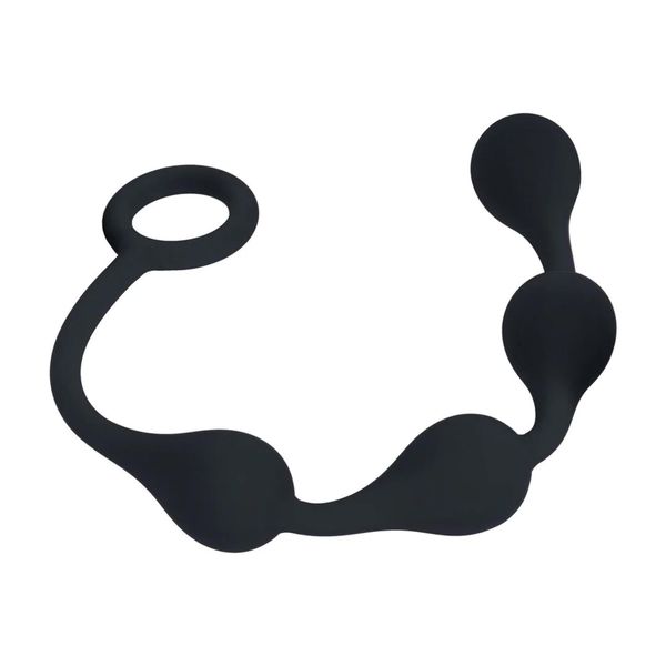 Waterdrop Silicone Anal Balls - S - 20Mm - Black zdjęcie 4